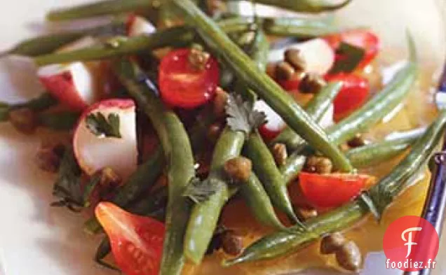 Salade de Pommes de Terre, Haricots Verts et Tomates Cerises