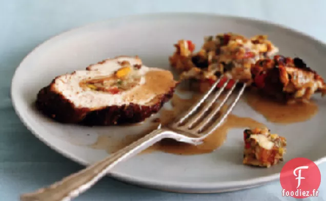 Poitrines De Poulet Farcies au Matzo Épicé