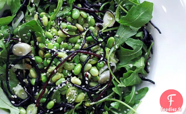 Roquette, Haricots Edamame Et Algues Hijiki