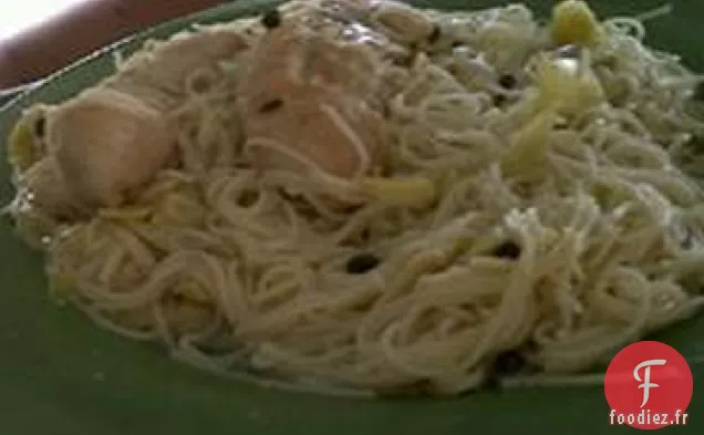 Escalopes de Poitrine de Poulet aux Artichauts et Câpres