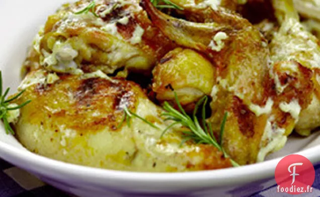 Recette de Poulet Grillé avec Sauce Barbecue Blanche au Romarin