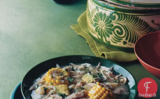Ragoût de Poulet Colombien, Maïs et Pommes de Terre