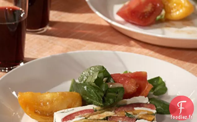 Terrine de Roquette, Tomate et Fromage de Chèvre