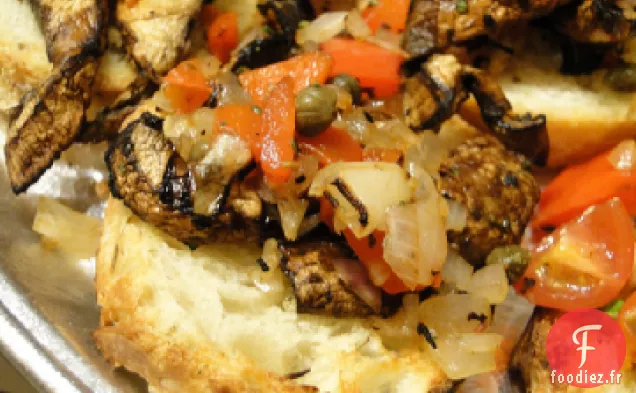Bruschetta Portobello à l'Aïoli au Romarin