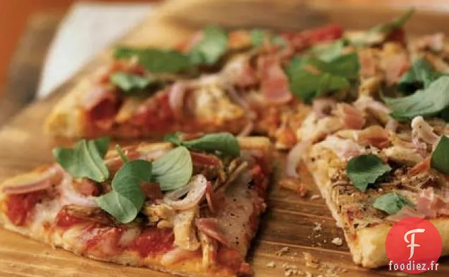 Pizza à la Dinde Rôtie et au Prosciutto