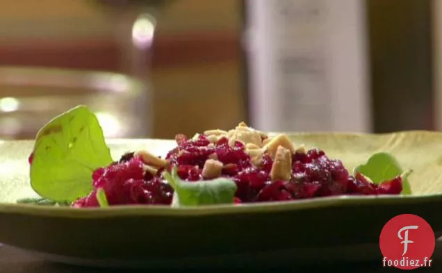 Salade de Betteraves Rôties aux Poires et Amandes Marcona