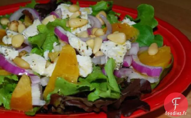 Salade de Betteraves à la Roquette et au Fromage de Chèvre