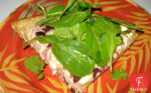 Pizzas Pita Grecques - Cuisine d'essai de l'Amérique