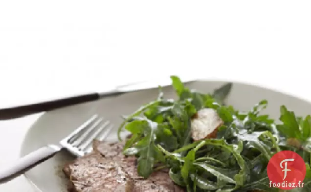 Steak aux herbes avec Roquette et Pommes de terre