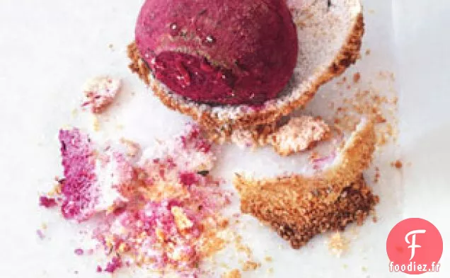 Betteraves en croûte De Sel Et Crème Fraîche Au Raifort