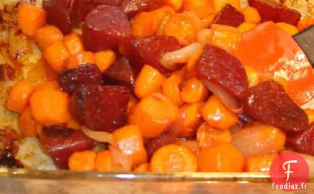 Betteraves et Carottes Rôties