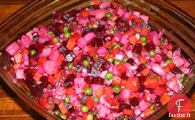Vinaigrette Salat Ukrainienne (Salade de Betteraves)