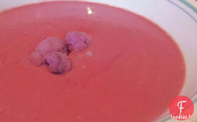 Soupe Passion Violette! Soupe de Chou-Fleur et Pommes de Terre