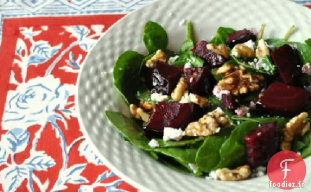 Salade d'Épinards aux Betteraves et aux Noix