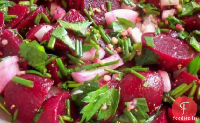 Salade De Betteraves À La Ciboulette (Salatat Shamandar)