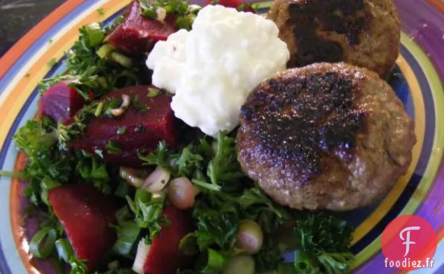 Rissoles de Bœuf et Salade de Betteraves (Régime Miracle de 21 Jours: Jour 11)