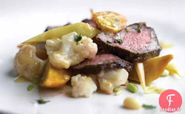 Légumes D'Été Avec Steak De Flatiron