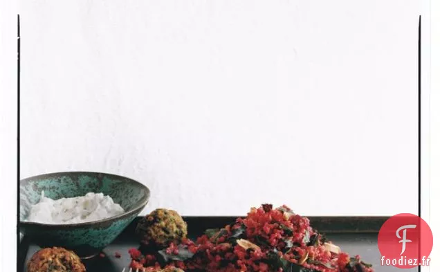 Köfte de Courgettes à la Betterave - Pilaf de Boulgour