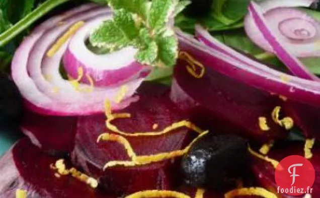 Salade de Betteraves Au Citron, Coriandre et Menthe