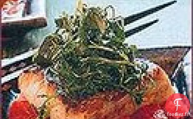 Bar Rayé Poêlé avec Tomates Sautées et Aneth