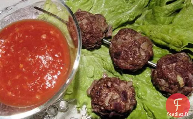 Boulettes De Viande À La Relish De Tomate