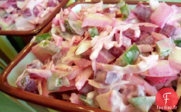 Salade de Chou aux Betteraves Marinées