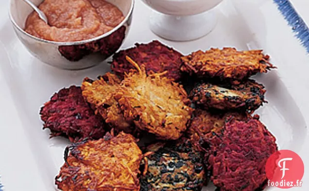 Latkes de Carottes et de Betteraves