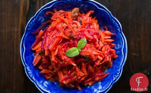 Salade Marocaine Râpée de Carottes et de Betteraves