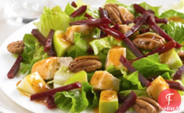 Salade de poulet-pomme-betterave