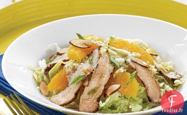 Salade de Porc Grillé au Soja Sucré et Vinaigrette à l'Orange