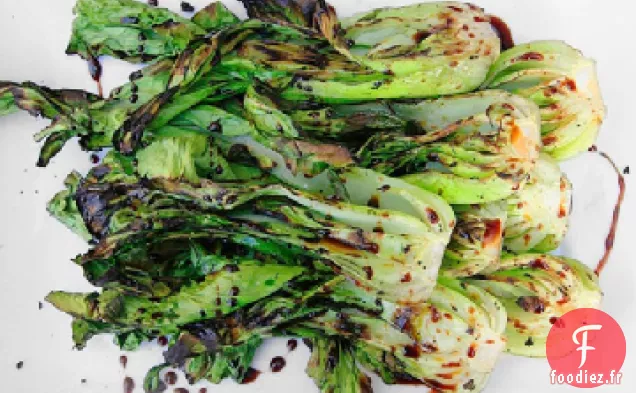 Bok Choy Grillé avec Glaçage au Soja sucré
