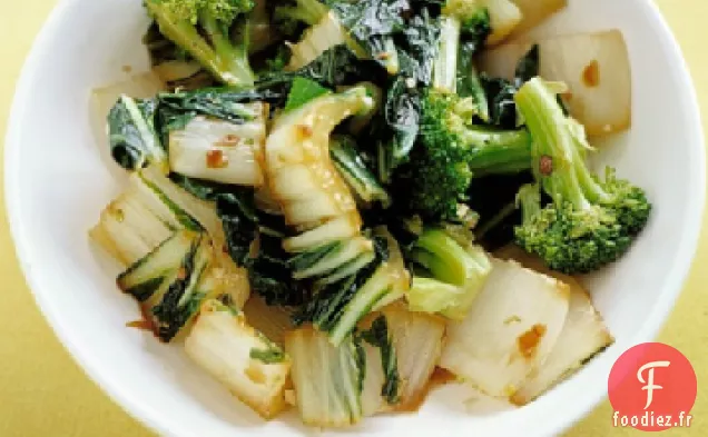 Bok Choy Sauté et Brocoli