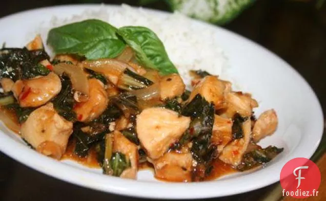 Tofu Glacé Au Piment Doux Avec Bok Choy - Cuisine D'Essai Américaine