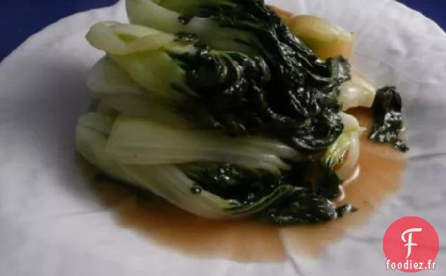 Baby Bok Choy Au Sherry et au Prosciutto