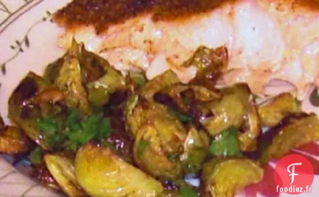 Choux de Bruxelles Rôtis au Citron et au Poivre Avec Parmesan