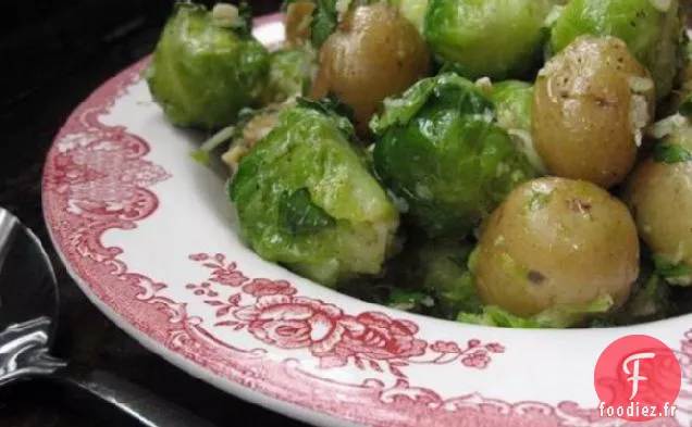Choux De Bruxelles Au Parmesan Et Pommes De Terre Nouvelles