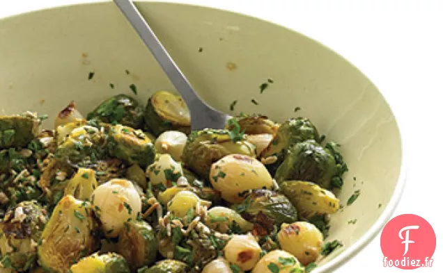 Choux de Bruxelles Rôtis aux Graines de Tournesol