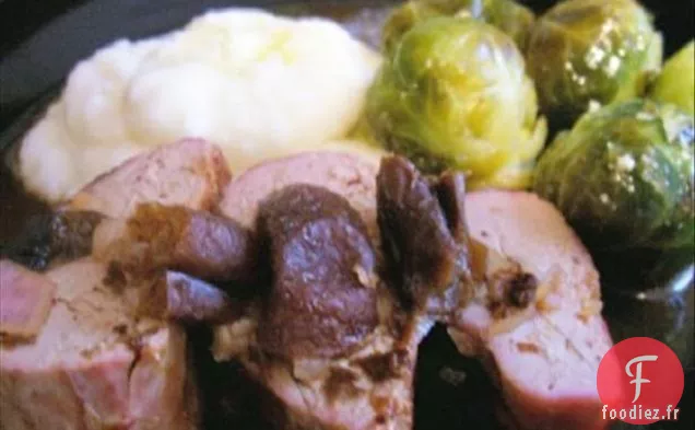 Cocotte de Choux de Bruxelles et Champignons