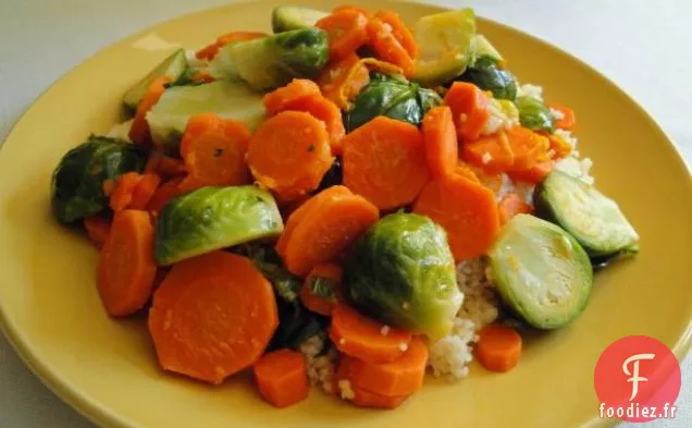 Choux De Bruxelles À L'Érable Aux Oignons