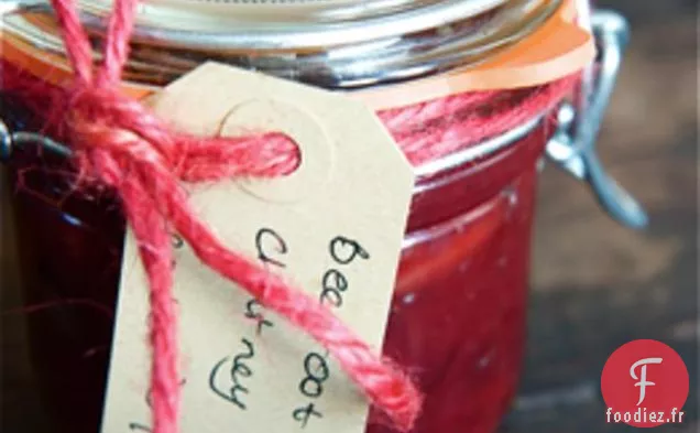 Chutney De Betterave, Gingembre Et Canneberges