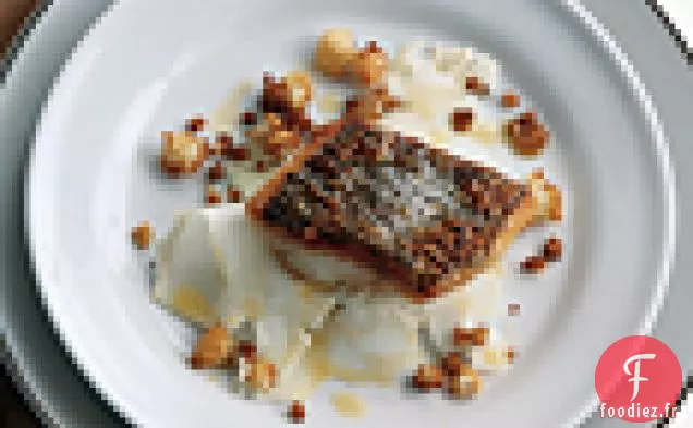 Bar Poêlé avec Duo de Chou-fleur