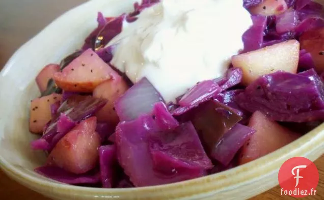 Chou Rouge Facile et Pommes