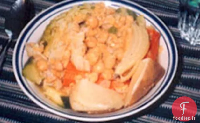 Légumes Mijotés Israéliens sur Couscous épicé
