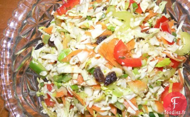 Salade de chou à Gros Croquant Faible en gras