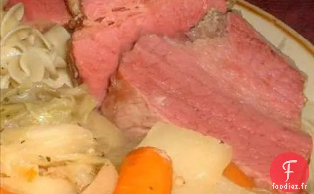 Dîner de Corned-Beef à la Mijoteuse