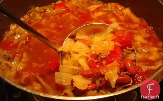 Soupe aux Haricots, au Bœuf et au Chou