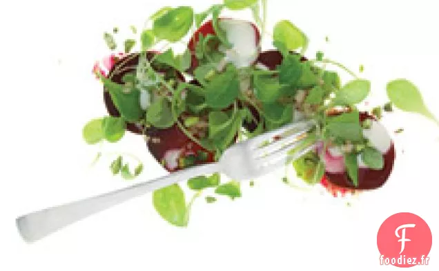Salade De Betteraves Tiède Avec Vinaigrette Au Parmesan