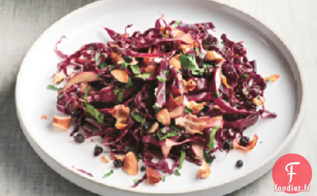 Salade de Chou Rouge avec Pancetta Chaude - Vinaigrette Balsamique