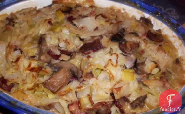 Casserole de Bacon, Poireaux et Chou Mightyro