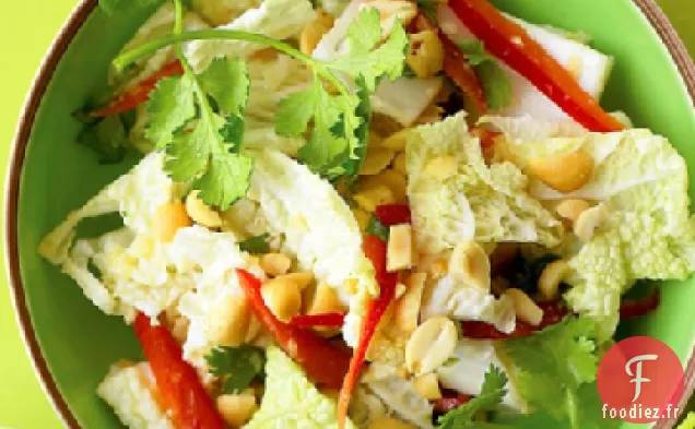 Salade de Chou Napa aux Arachides et au Gingembre